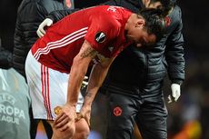 Cedera Lutut Kambuh, Ibrahimovic Kembali Absen Bela Manchester United