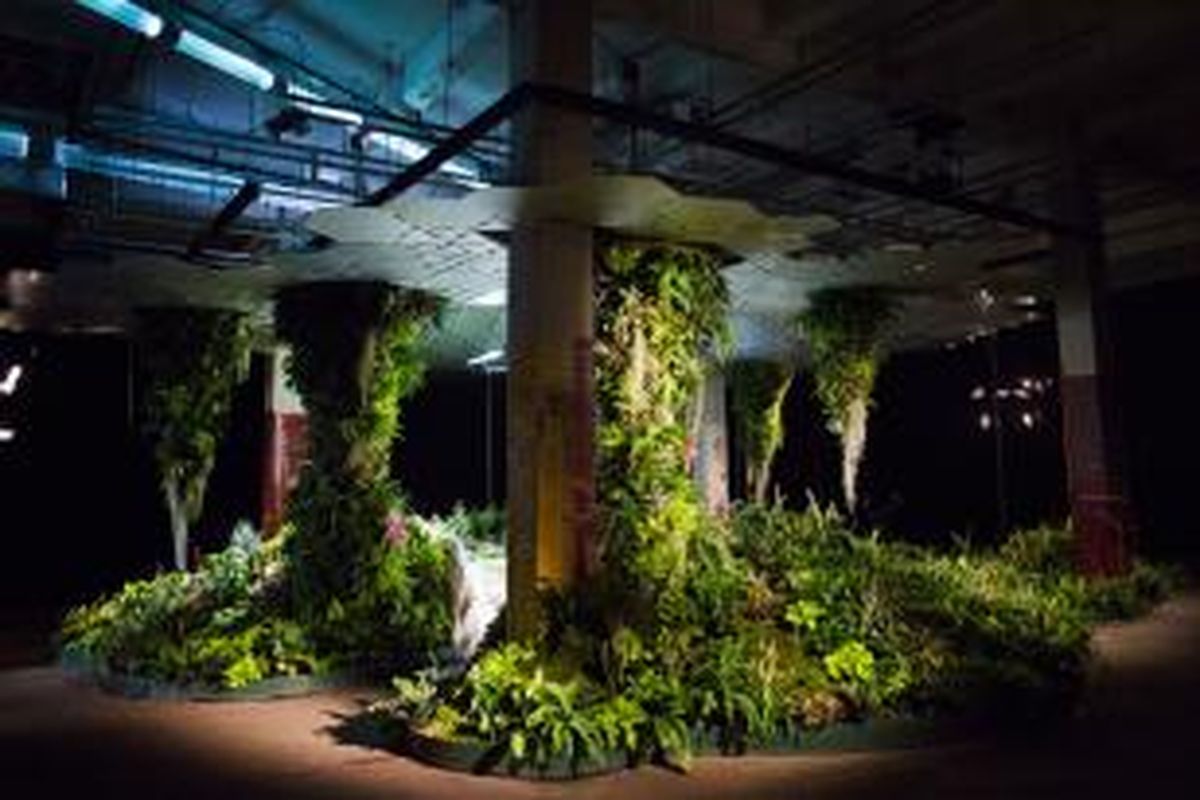 Lowline Lab, taman bawah tanah di Kota New York, Amerika Serikat.