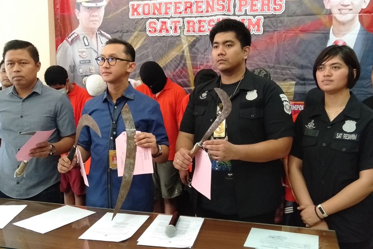 Kasatreskrim Polres Metro Jakarta Selatan, Andi Sinjaya Ghalib merilsi kasus pencurian motor di Polres Metro Jakarta Selatan, Kamis (14/11/2019)