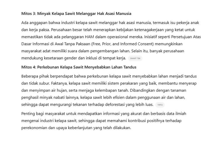 Misinformasi Kelapa Sawit