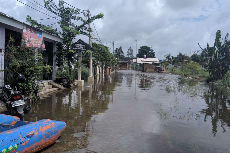 Banjir di Garden City Residence Kota Tangerang, Senin (24/2/2020)