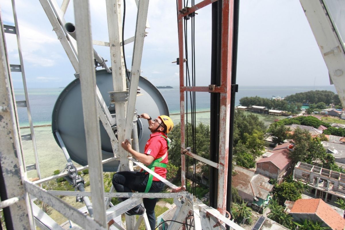 Menara BTS Telkomsel.