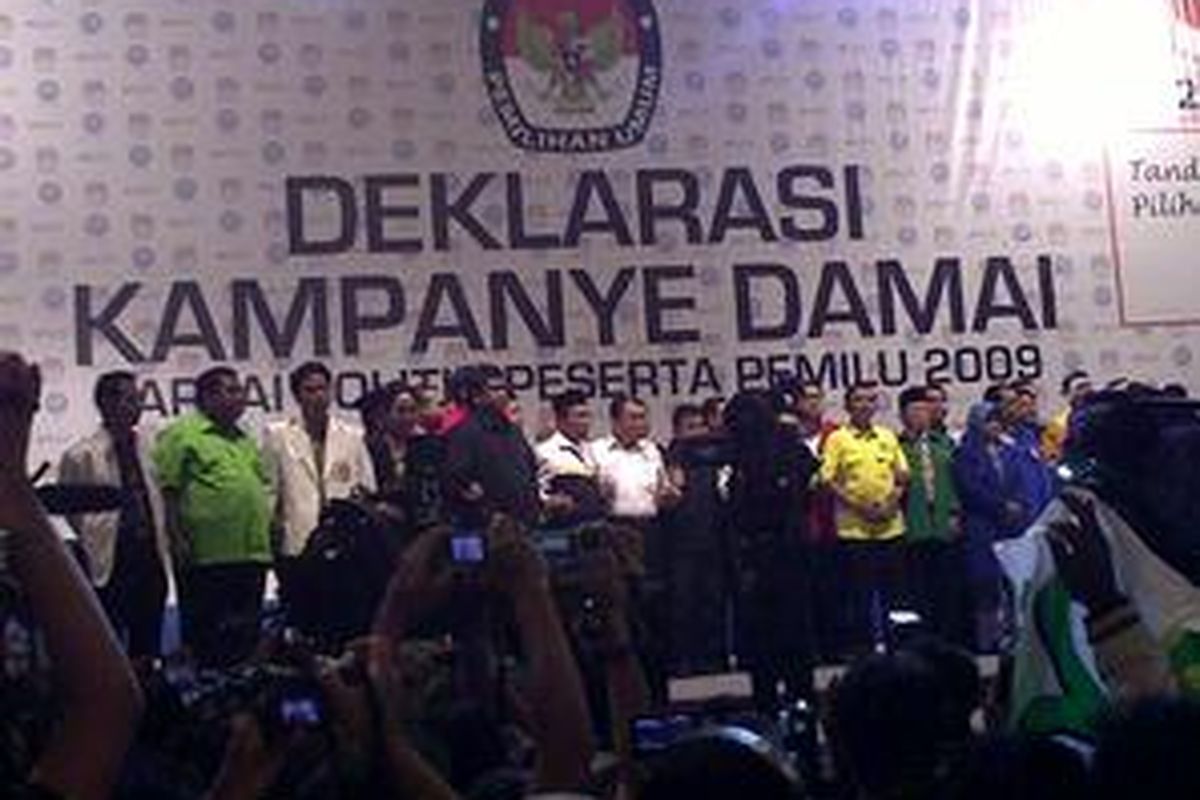 Pengucapan Ikrar Kampanye Damai oleh pimpinan parpol peserta Pemilu 2009