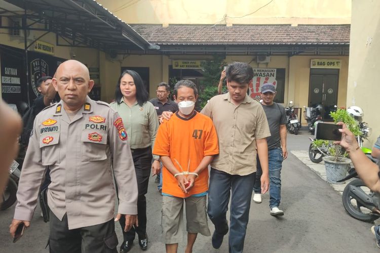 Tersangka MA saat digelandang aparat, Kamis (16/1/2025)