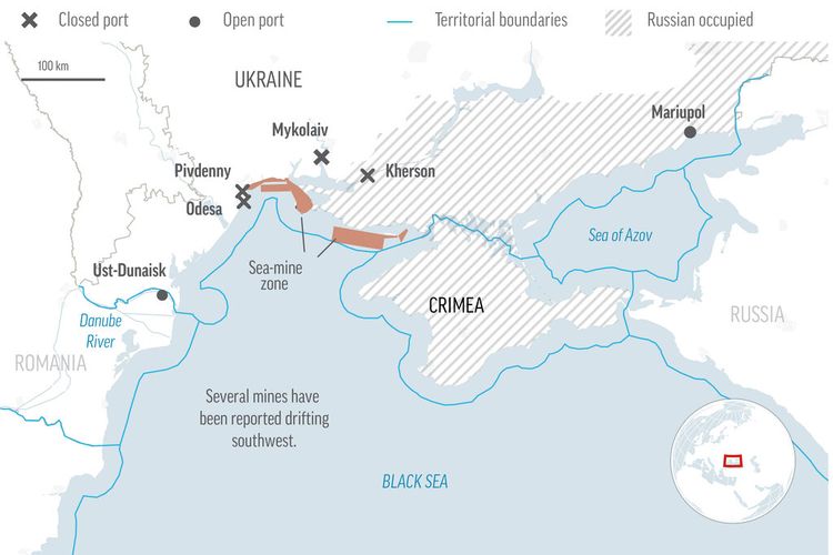 Negosiasi selama berminggu-minggu tentang koridor yang aman untuk mengeluarkan biji-bijian dari pelabuhan Laut Hitam Ukraina hanya menghasilkan sedikit kemajuan.