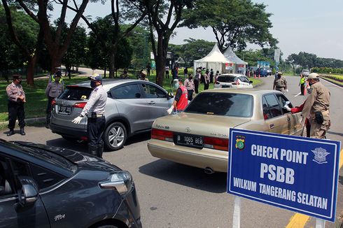 Polisi Sebut Pengendara Motor Paling Banyak Langgar Aturan PSBB Tangsel 