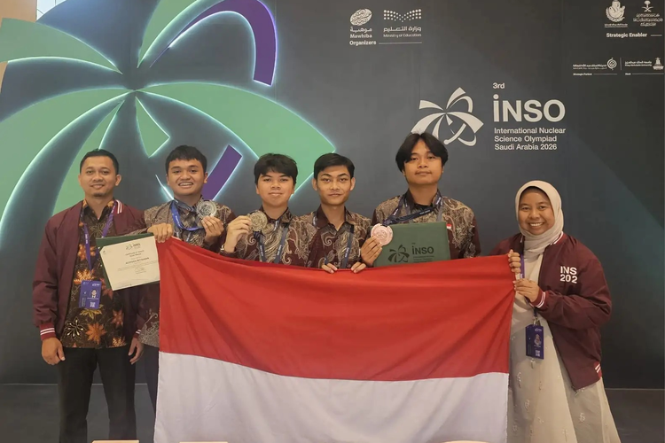 Siswa Indonesia Raih 3 Medali Olimpiade Sains Nuklir Internasional