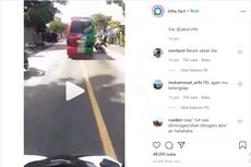 Video Viral Polisi Jatuh dan Terserempet, Jangan Kabur bila Dikejar Petugas