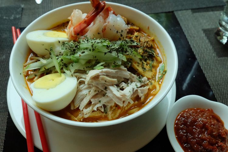 Laksa Singapura di Singapore Culinary Week, Hotel Shangri-La Jakarta.