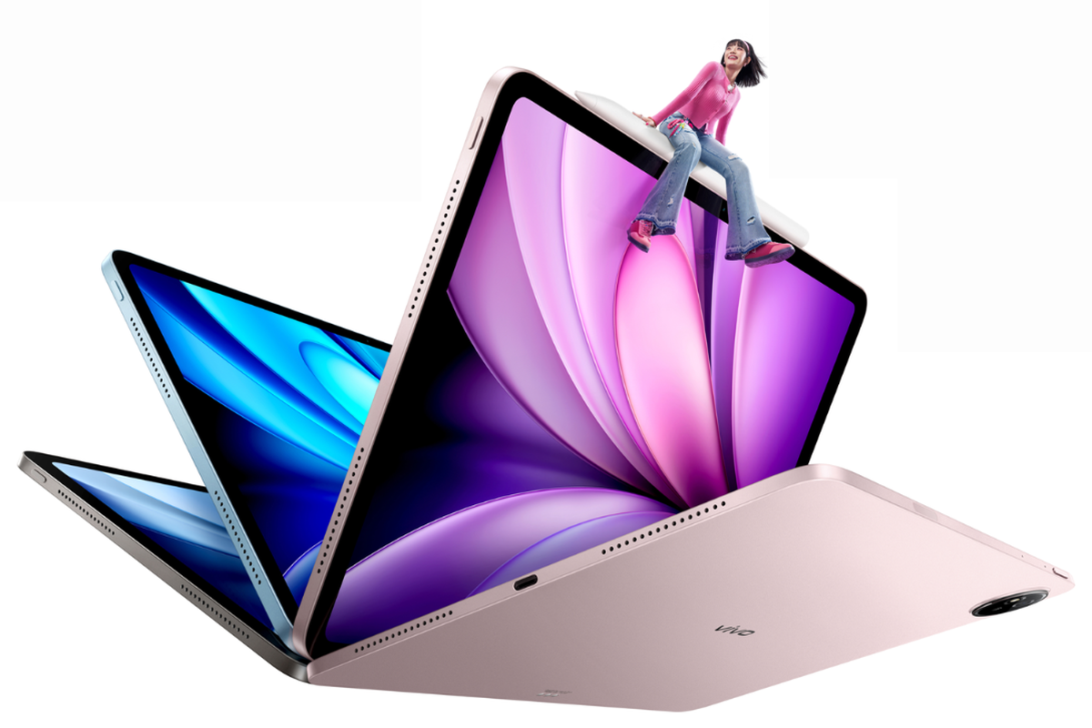 Vivo resmi meluncurkan tablet terbarunya, Vivo Pad 5, di pasar China, Kamis (29/5/2025). Perangkat ini hadir sebagai pelengkap Vivo Pad 5 Pro dan Vivo Pad 5 SE yang dirilis bulan lalu. Tablet ini memiliki sejumlah perbedaan spesifikasi dengan pendahulunya.
