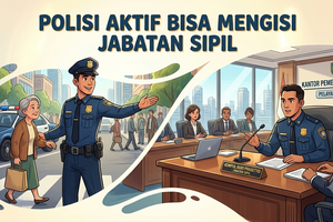 Pemerintah-DPR Sepakat Polisi Aktif Bisa Isi Jabatan Sipil
