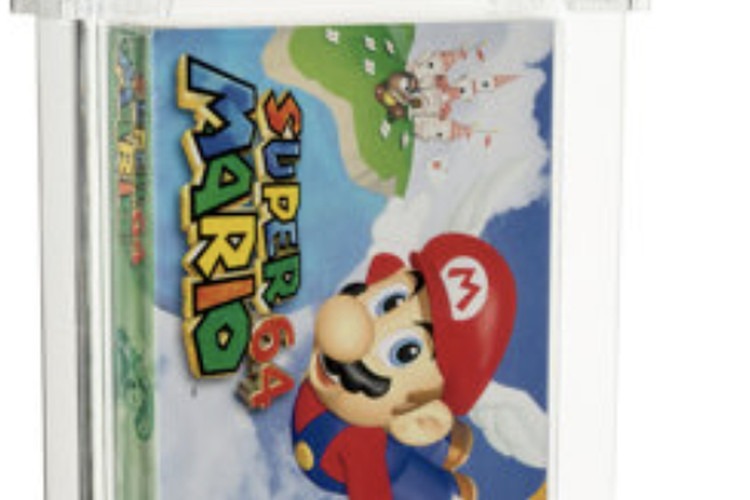 Ilustrasi kaset game Super Mario Bros 64