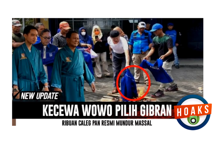 Hoaks, caleg PAN mundur massal karena Prabowo pilih Gibran sebagai cawapres