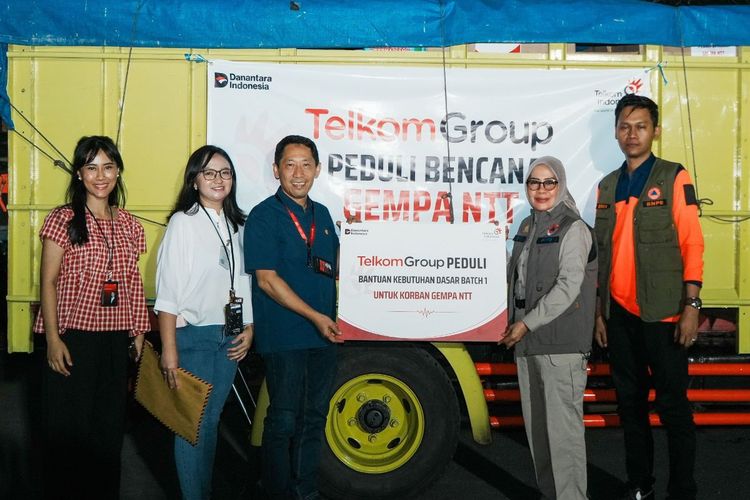 TelkomGroup Salurkan Bantuan Rp 1,3 Miliar untuk Korban Gempa NTT