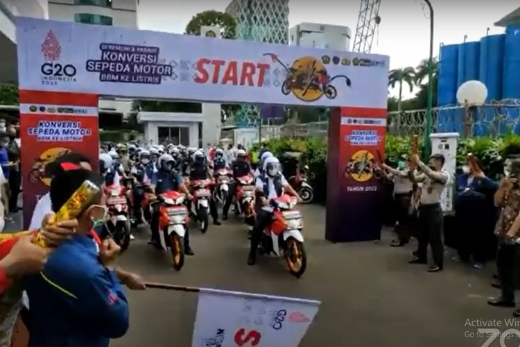 Kementerian ESDM Konversi 100 unit motor bertenaga BBM menjadi motor listrik