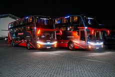 PO Juragan 99 Trans Rilis Dua Sleeper Bus Double Decker