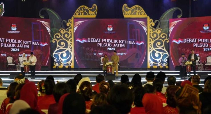 Debat Pilkada Jatim 2024: Momen Emil Dardak dan Gus Hans Senada soal Jalan Nasional