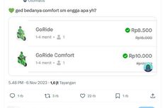 Ada GoRide dan GoRide Comfort di Aplikasi Gojek, Apa Bedanya?