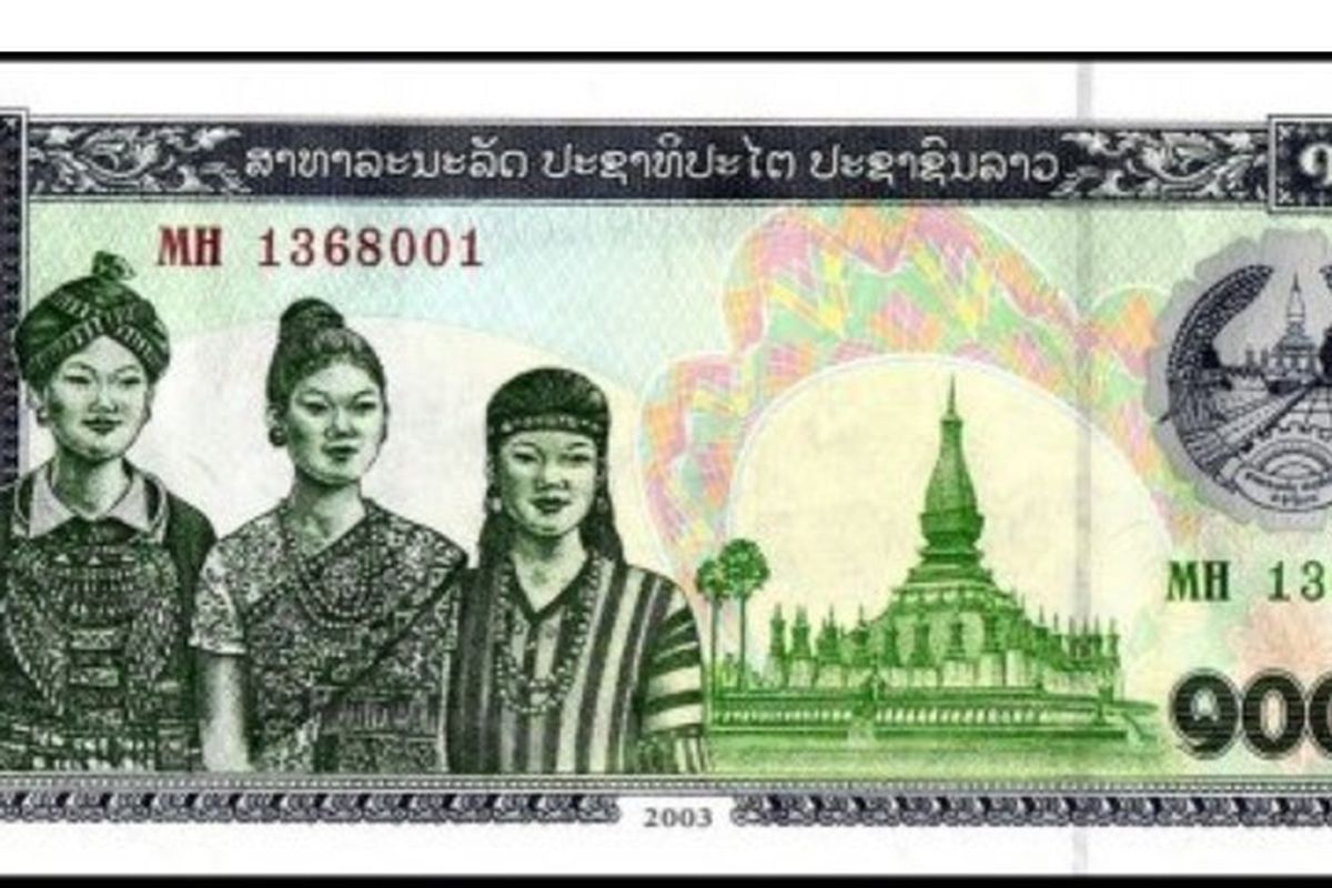 Mata uang Laos adalah kip.