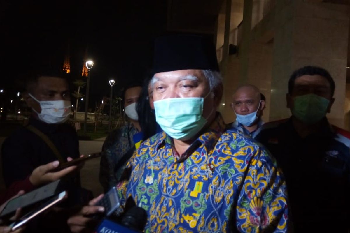 Menteri Pekerjaan Umum dan Perumahan Rakyat (PUPR) Basuki Hadimuljono menunjau Masjid Istiqlal Jakarta, pasaca renovasi, Rabu (22/7/2020).