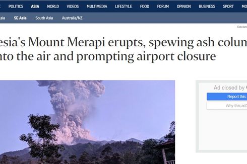 Erupsi Gunung Merapi Jadi Perhatian Media Internasional