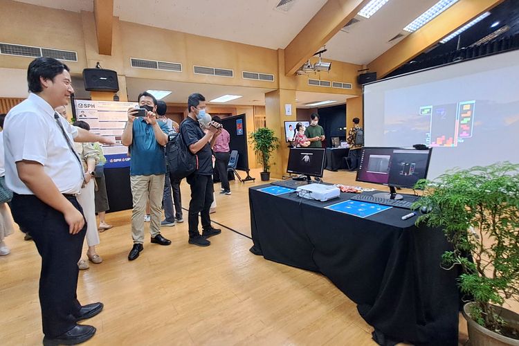 Salah satu hasil penelitian yang dilakukan oleh siswa Sekolah Pelita Harapan Lippo Village yang dipamerkan dalam pameran sains Applied Science Academy (ASA), Kamis (25/5/2023).