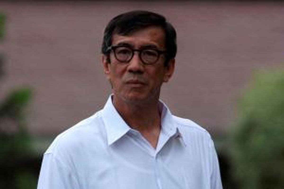 Menteri Hukum dan HAM: Yasonna H Laoly, diperkenalkan oleh Presiden Joko Widodo di Istana Merdeka, Jakarta, Minggu (26/10/2014). TRIBUN NEWS / DANY PERMANA