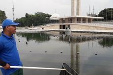 Cerita Penjaga Kolam Air Mancur Proyek Revitalisasi Lapangan Banteng 