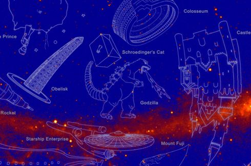 Dari Godzilla hingga Einstein, Ini 21 Rasi Bintang Terbaru dari NASA