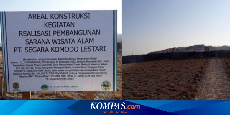 Sejumlah Penginapan Dan Restoran Bakal Dibangun Di Area Tn Komodo Halaman All Kompas Com