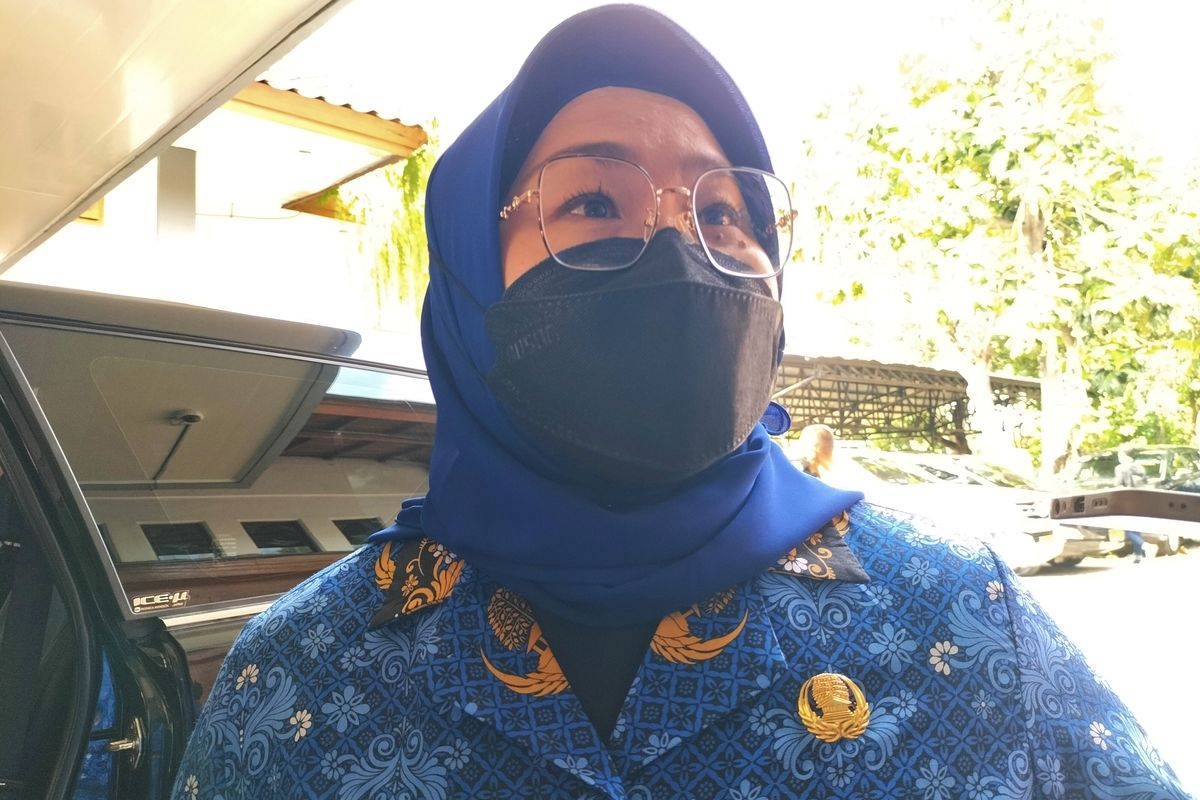 Bupati Sragen Jawa Tengah, Kusdinar Untung Yuni Sukowati, saat di Rumah Dinas Bupati, Selasa (17/5/2022).