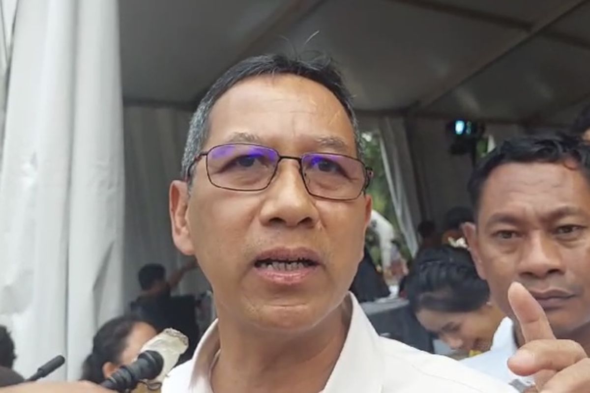 Penjabat Gubernur DKI Jakarta Heru Budi Hartono di Balai Kota DKI Jakarta, Kamis (28/12/2023).