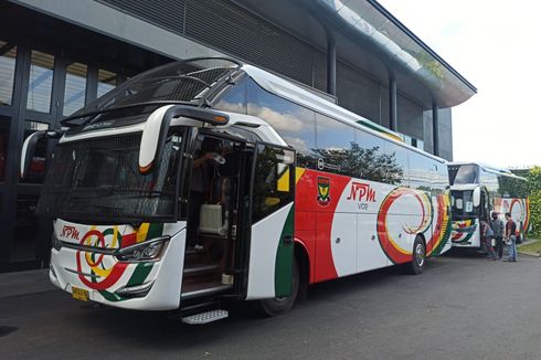 2 Bus Baru PO NPM, Pakai Tameng Besi Pelindung Kaca Depan