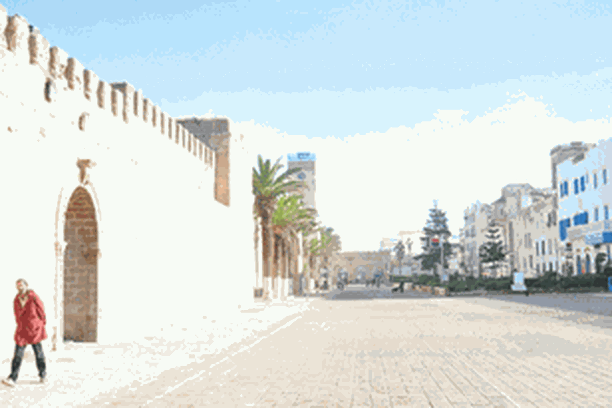 Kota Essaouira di Maroko. 