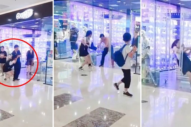 Potongan video yang viral di China memperlihatkan sepasang kekasih sedang bertengkar di sebuah pusat perbelanjaan. Sebabnya adalah si gadis meminta pacarnya membelikan baju dan sepatu senilai Rp 4 juta.