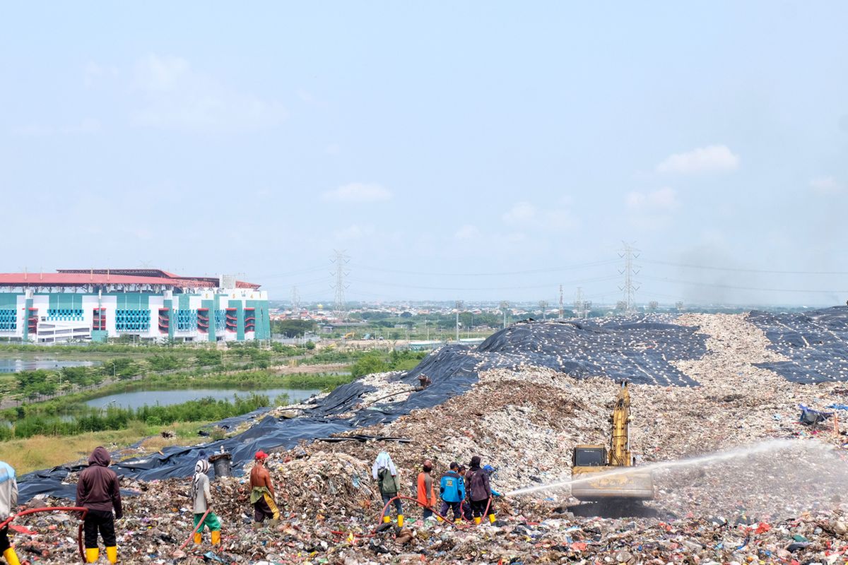 Ilustrasi PLTSa. TPA Benowo Surabaya merupakan bahan bakar sampah yang diolah di PLTSa Benowo untuk menjadi energi listrik.