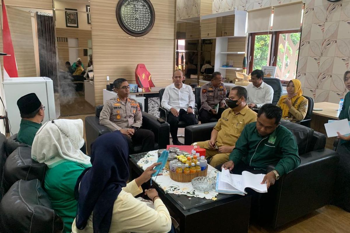 Foto: Audiensi LPBH NU, Rumpun dengan Kapolres Situbondo pada Senin (10/4/2023).