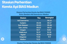 Jadwal KA BIAS Solo-Madiun (PP)