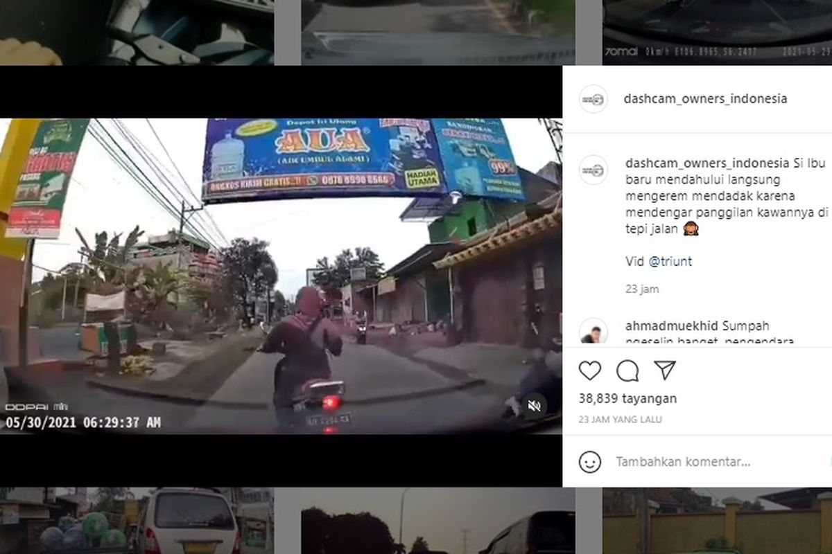 Jangan mengerem mendadak usai menyalip kendaraan.