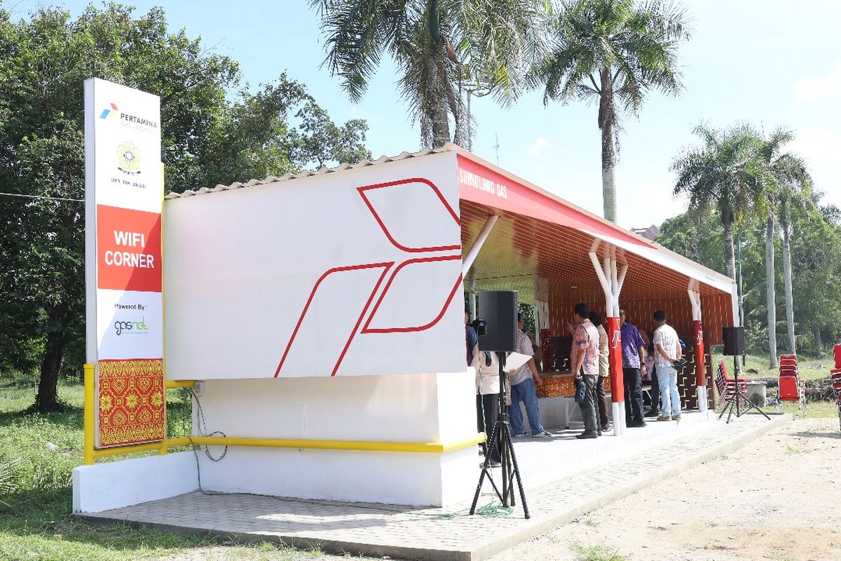 Fasilitas Wifi Corner di Universitas Sriwijaya yang disediakan oleh PGN