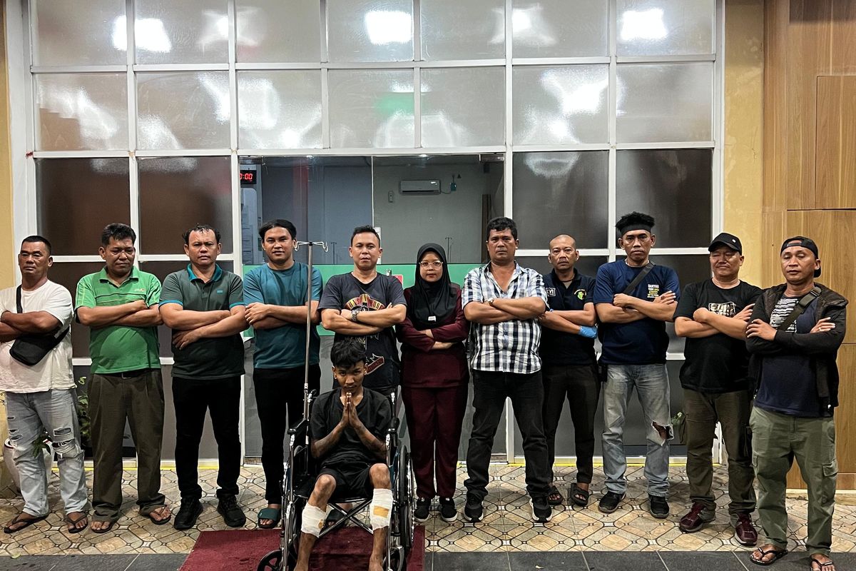 Muhammad Reza Prabowo (25) berada di Rumah Sakit Bhayangkara, Kota Medan pada Selasa (15/7/2025). 