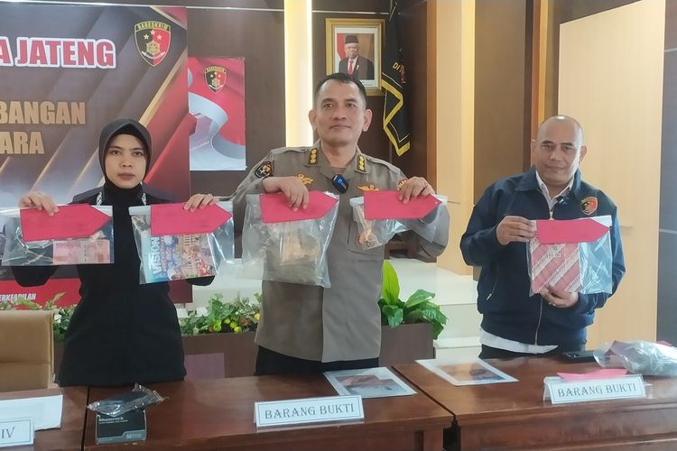 Polda Jateng saat melakukan gelar perkara pengungkapan penambangan ilegal di Kabupaten Pati dan Blora