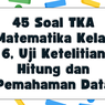 45 Soal TKA Matematika Kelas 6, Uji Ketelitian Hitung dan Pemahaman Data