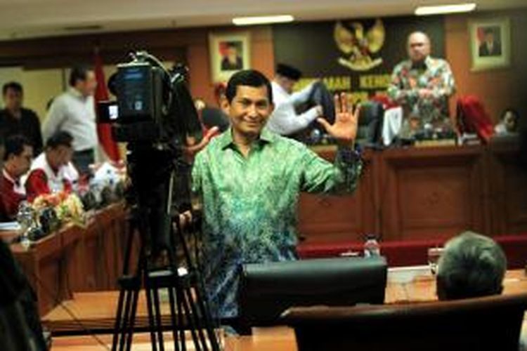 Presiden Direktur PT Freeport Indonesia Maroef Sjamsoeddin memenuhi panggilan Mahkamah Kehormatan Dewan dalam sidang terbuka di Gedung Parlemen, Jakarta, Kamis (3/12/2015).