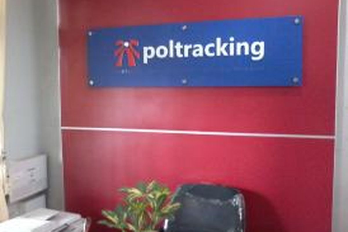 Kantor Poltracking Institute di kawasan Setiabudi, Jakarta Selatan