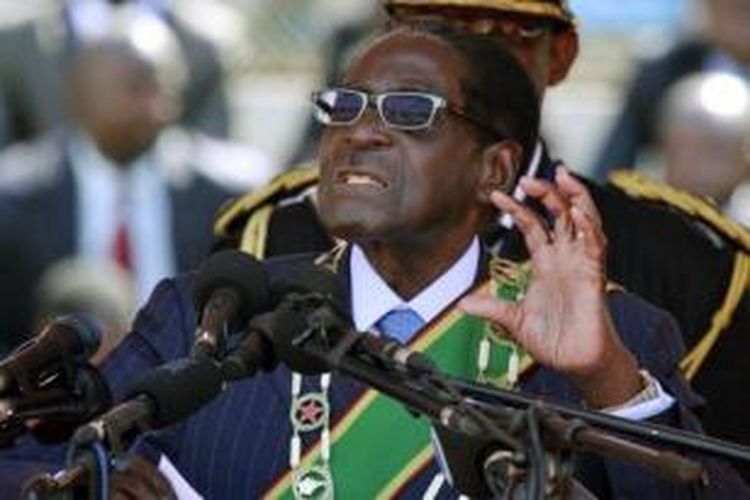 Presiden Zimbabwe, Robert Mugabe.