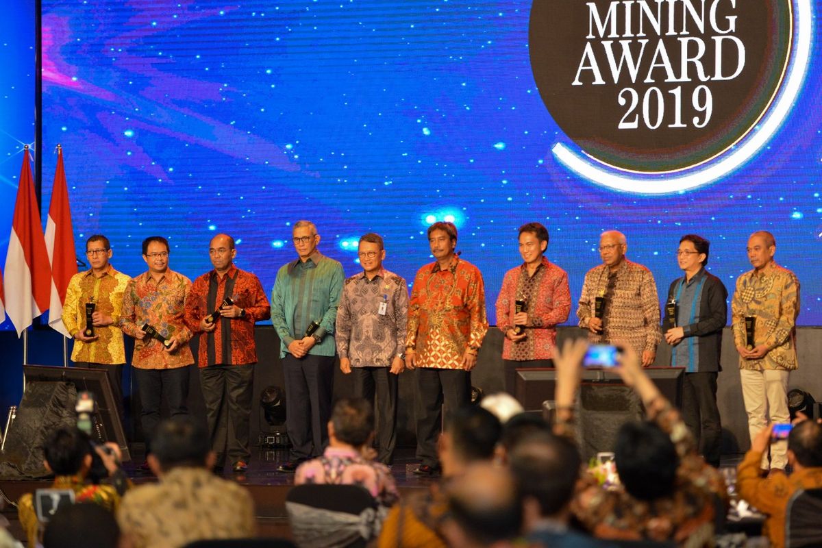 IMA Awards 2019 oleh Asosiasi Pertambangan Indonesia.