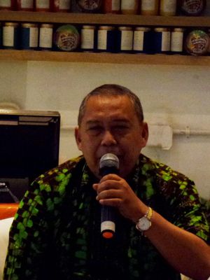 Guru Besar Pangan dan Gizi IPB Prof. Dr. Ir. Ali Khomsan, MS dalam acara kick off Koko Olimpiade 2019 di kawasan Kebayoran Baru, Jakarta, Selasa (22/1/2019).