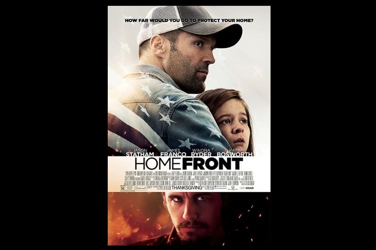 Jason Statham dan James Franco beradu akting dalam film drama aksi Homefront (2013).
