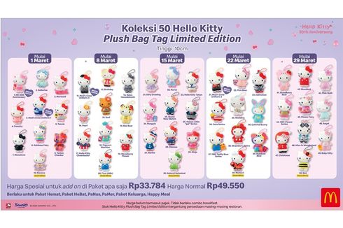 McDonald’s Indonesia Hadirkan Koleksi Spesial Hello Kitty Edisi 50th Anniversary